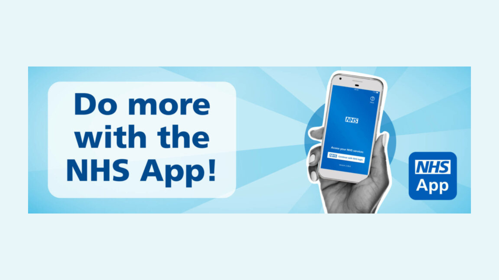 poster to advertise the nhs app