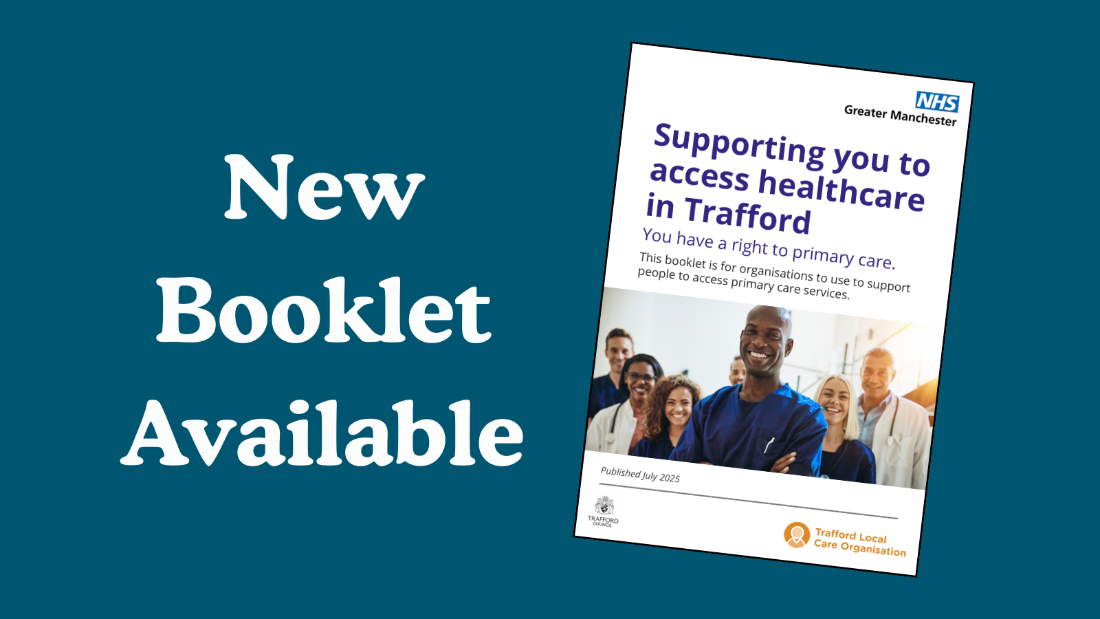 image showing the front cover of a health booklet